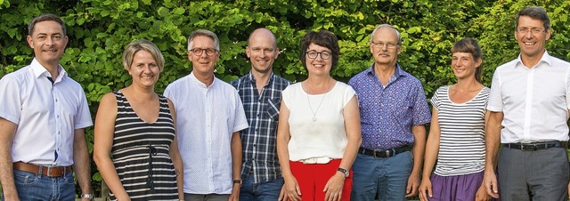 Der neue Ortschaftsrat von Ettenheimm... Treiber und Brgermeister  Bruno Metz  | Foto: Olaf Michel