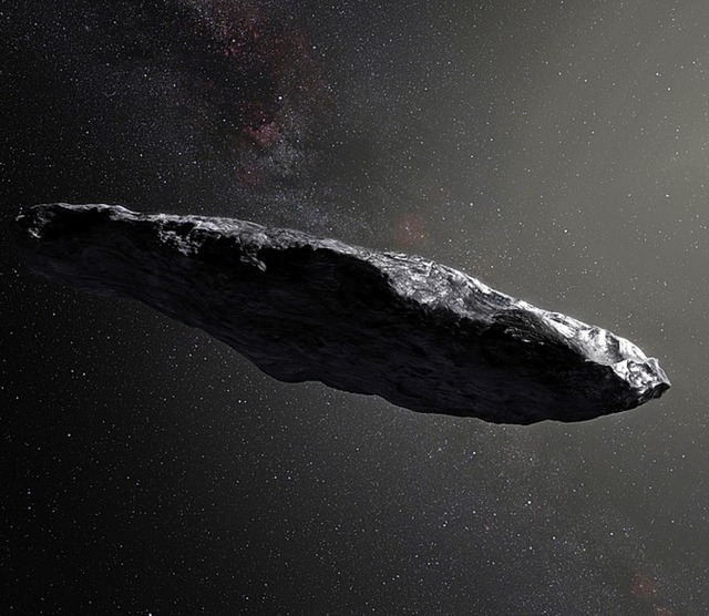 Knstlerische Darstellung des Asteroiden Oumuamua   | Foto: M. Kornmesser