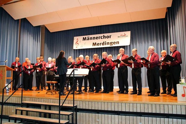 Der Merdinger Mnnerchor wird 100 Jahr...n Vereinen bei einem Jubilumskonzert.  | Foto: Mario Schneberg