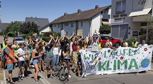 Zwar war die zweite Neuenburger Klimad...ch nahezu genauso laut wie die erste.   | Foto: Jutta Geiger