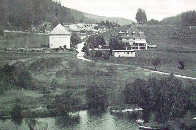 Im Auslauf des Schluchsees  fand man 1...heuer und das Hotel Seebrugg (rechts).  | Foto: Archiv Zapf