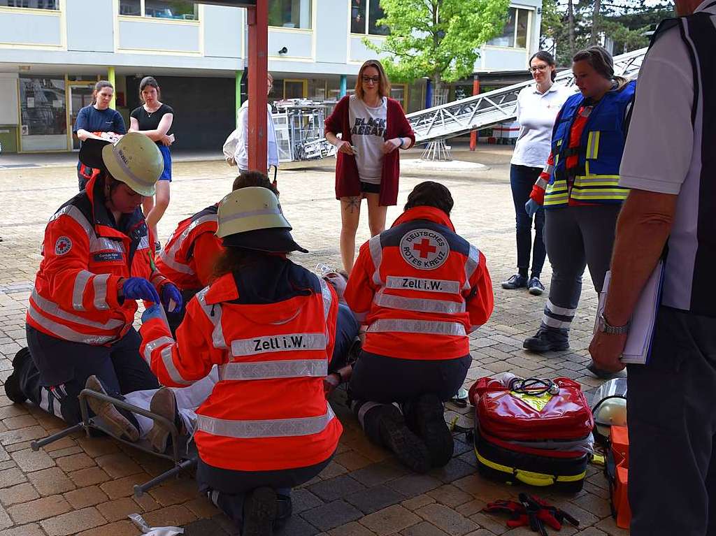 In Grenzach-Wyhlen stellten sich die Teams verschiedener Rot-Kreuz-Verbnde dem 