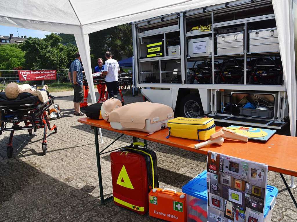 In Grenzach-Wyhlen stellten sich die Teams verschiedener Rot-Kreuz-Verbnde dem 