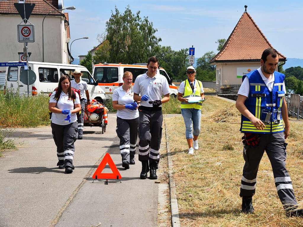 In Grenzach-Wyhlen stellten sich die Teams verschiedener Rot-Kreuz-Verbnde dem 