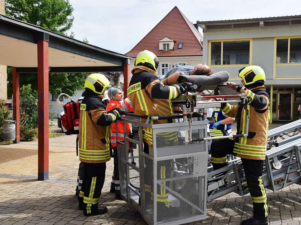 In Grenzach-Wyhlen stellten sich die Teams verschiedener Rot-Kreuz-Verbnde dem 