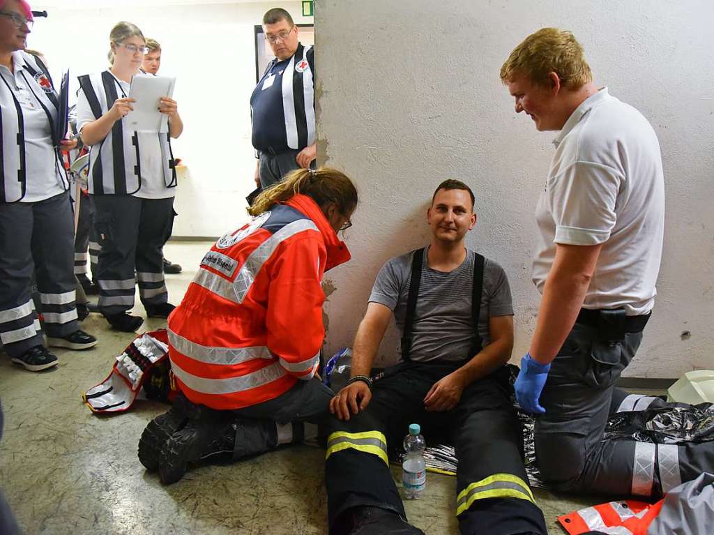 In Grenzach-Wyhlen stellten sich die Teams verschiedener Rot-Kreuz-Verbnde dem 