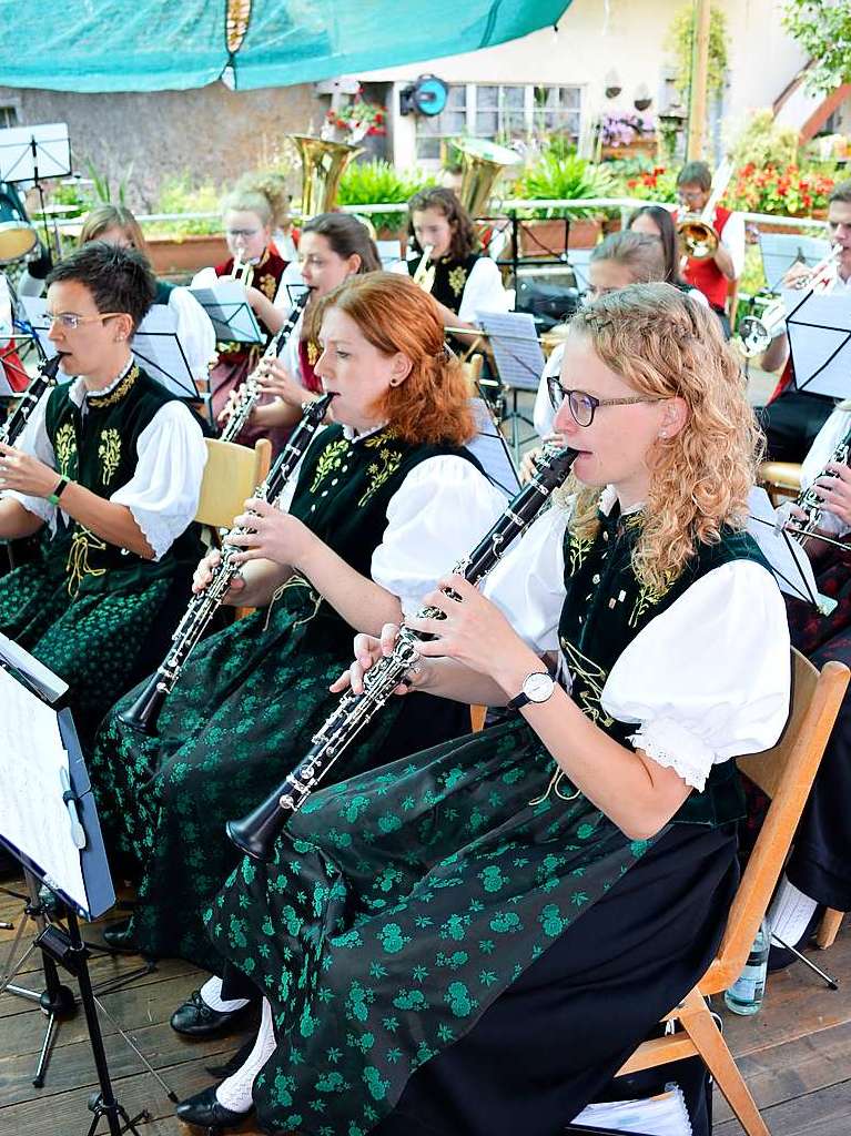 Am Sonntag spielte der Musikverein Schnau