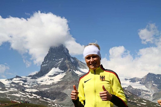 Stefanie Doll bei der Berglauf-EM  | Foto: Winfried Stinn