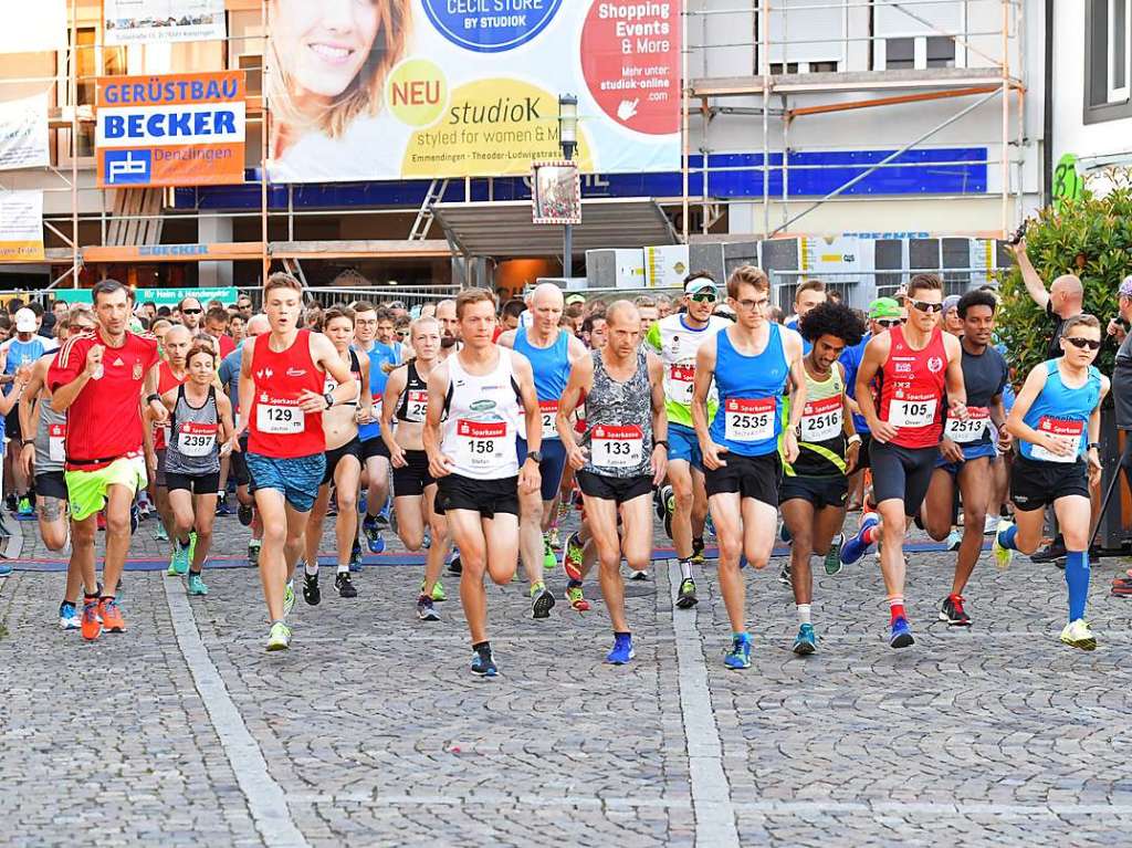 Impressionen rund um den 11. Emmendinger Stadtlauf am vergangenen Freitagabend.