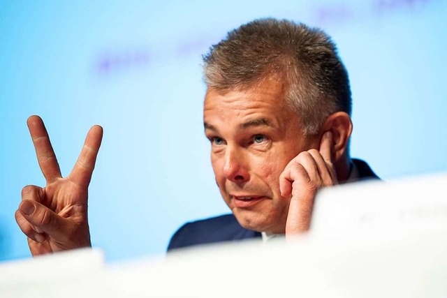 Thomas Rckemann, Co-Landeschef der AfD in Nordrhein-Westfalen.  | Foto: Swen Pfrtner (dpa)