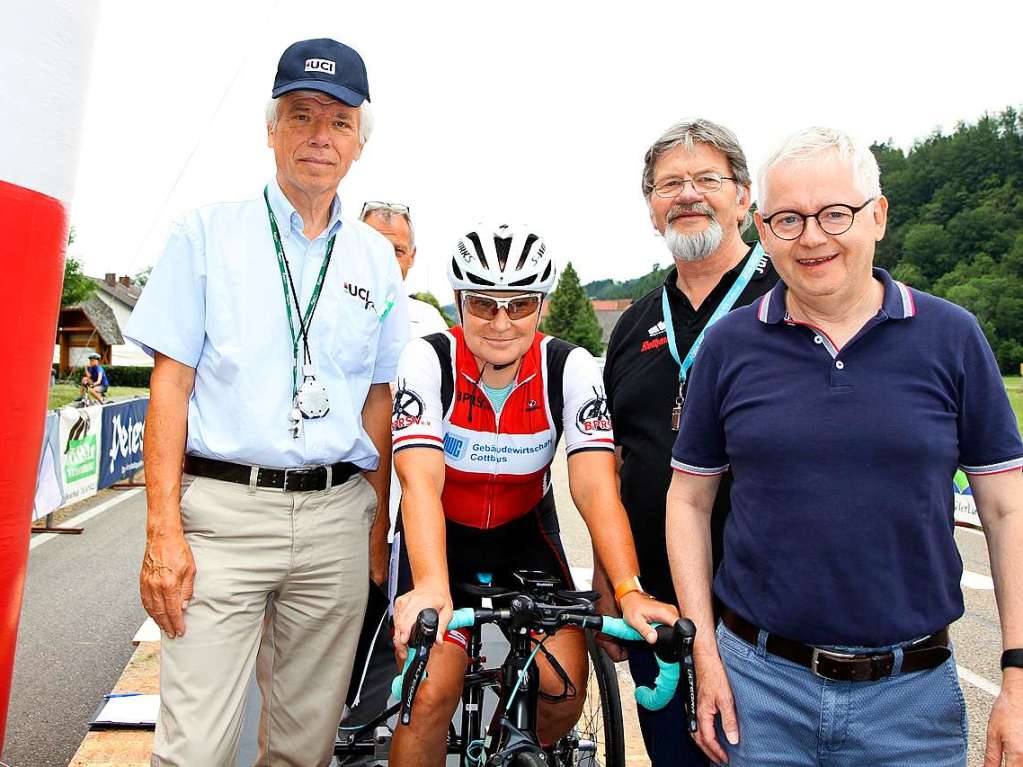 Rennleiter Michael Anderson (Schweden), Angelika Dreock-Kaeser (GER),Sigmund Gromann (Referent Wettkampfausschuss), Klaus Holzer