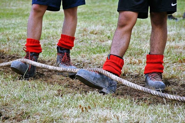 Bei den Tauziehern geht es am Wochenende in Kirchzarten um den Meistertitel.  | Foto: Ralph Fautz