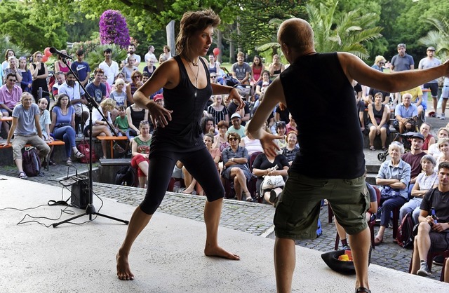 Auch Improvisation erfordert bung: di...s Festivals im Pavillon im Stadtgarten  | Foto: Rita Eggstein
