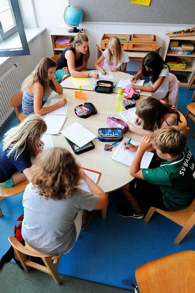 Lernen in kleinen Gruppen: In der Kiwanis-Ferienschule ist das mglich.  | Foto: Markus Zimmermann