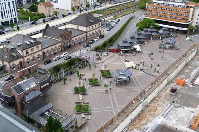 Ein Bereich im Fokus der Innenstadtsan... &#8222;L&#8220; und vor dem Bahnhof.  | Foto: Peter Gerigk