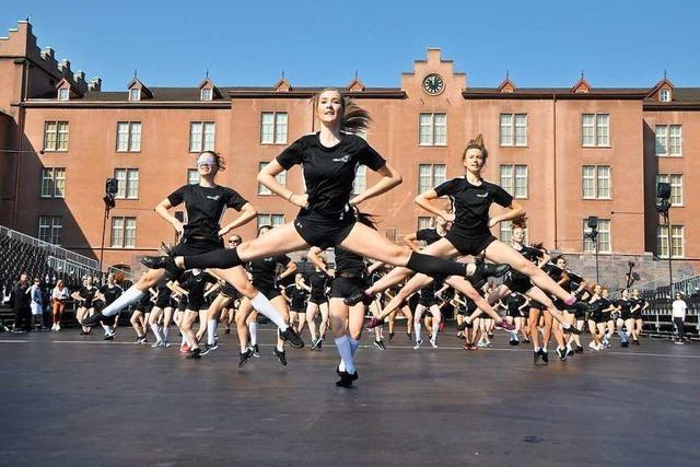 Die Show fr das Basel Tattoo bekommt noch den letzten Schliff