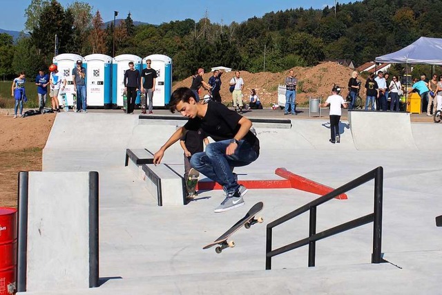 Der Skateplatz in Schopfheim: Am 13. Juli wird hier gefeiert.  | Foto: Anja Bertsch