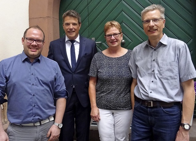 Die Neuen im Inzlinger Gemeinderat mit...er, Roswitha Drechsle und  Markus Haag  | Foto: Johanna Hoegg