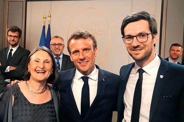 Martin Horn ldt Emmanuel Macron in den Breisgau ein