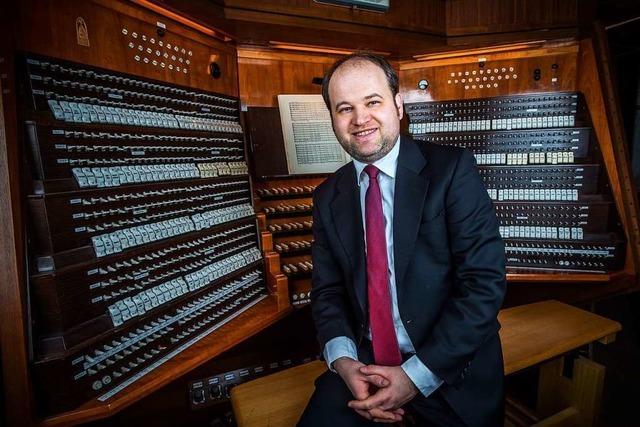 Der Organist Johannes Unger spielte im Freiburger Mnster