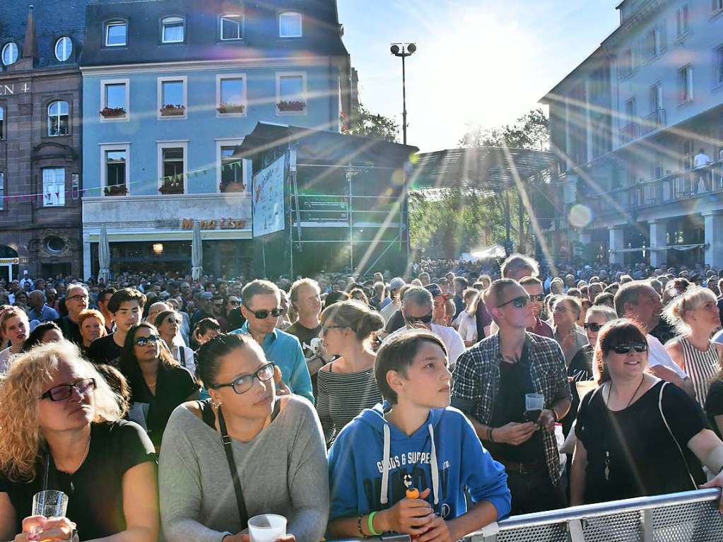 Eindrcke vom Marktplatzkonzert am Mittwochabend in Lrrach