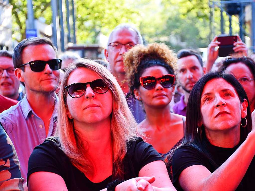 Eindrcke vom Marktplatzkonzert am Mittwochabend in Lrrach