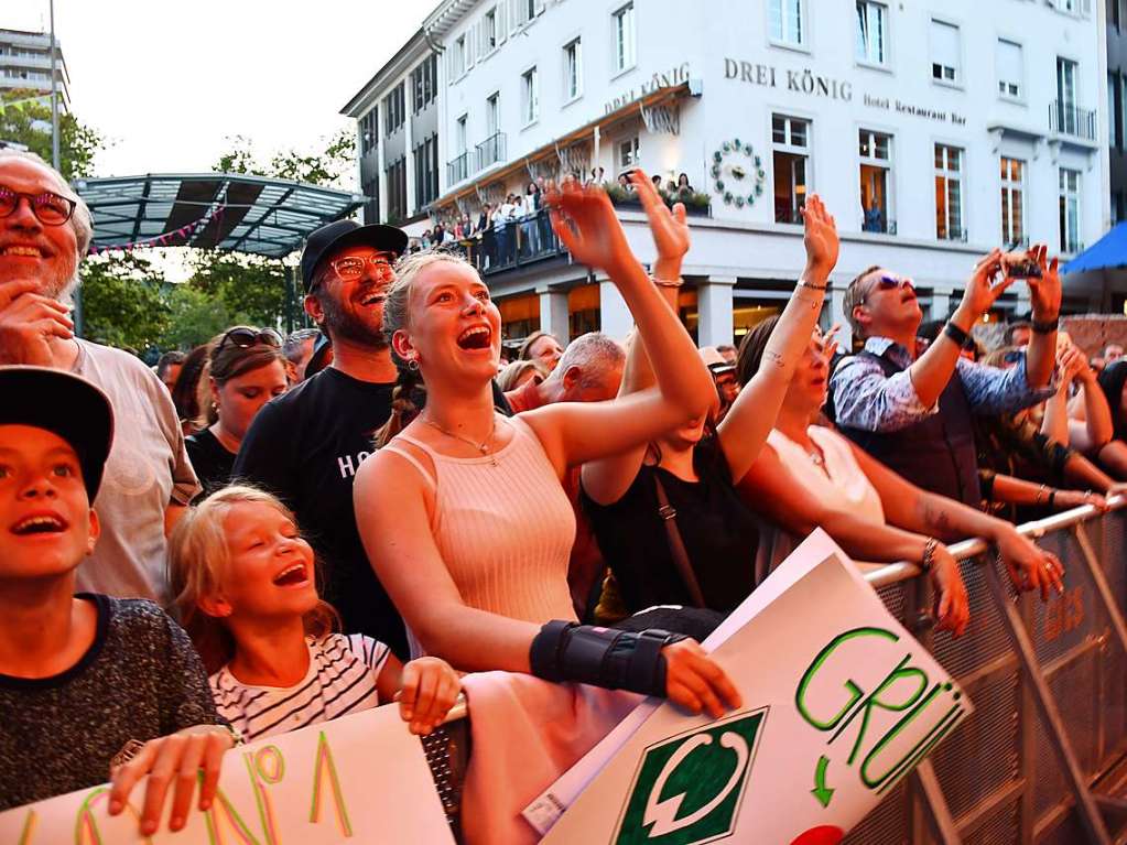 Eindrcke vom Marktplatzkonzert am Mittwochabend in Lrrach