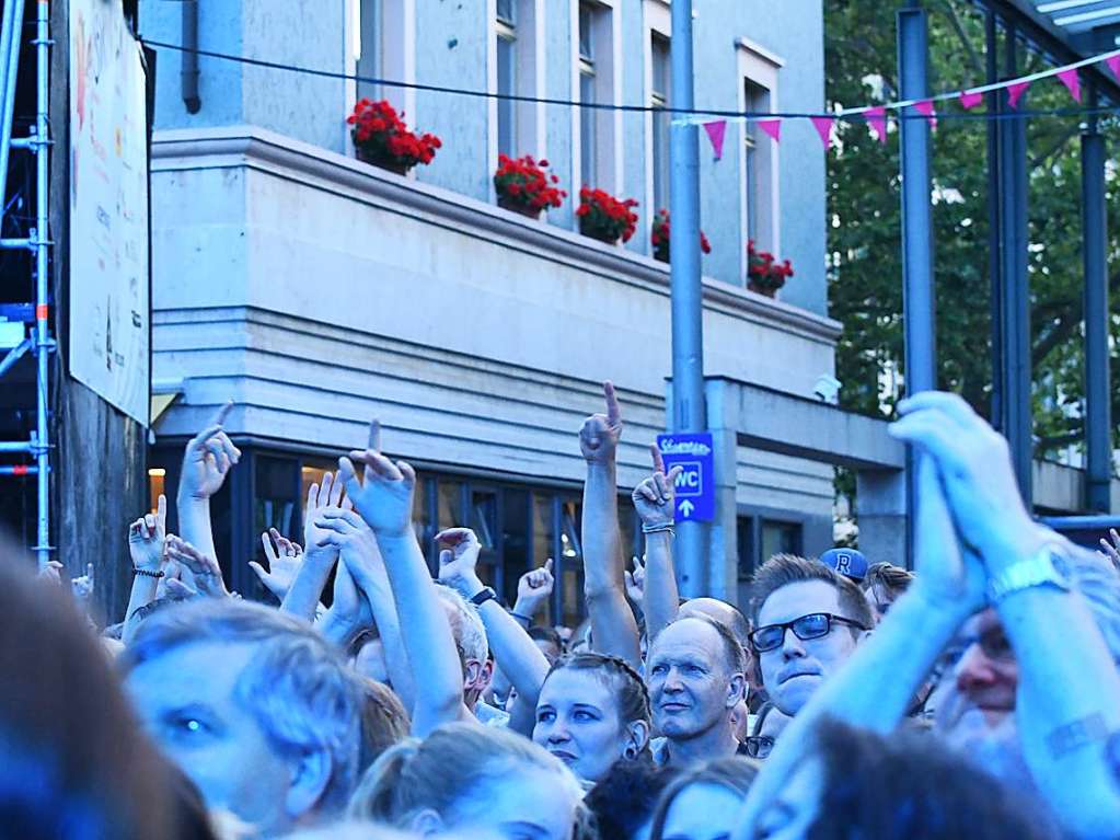 Eindrcke vom Marktplatzkonzert am Mittwochabend in Lrrach