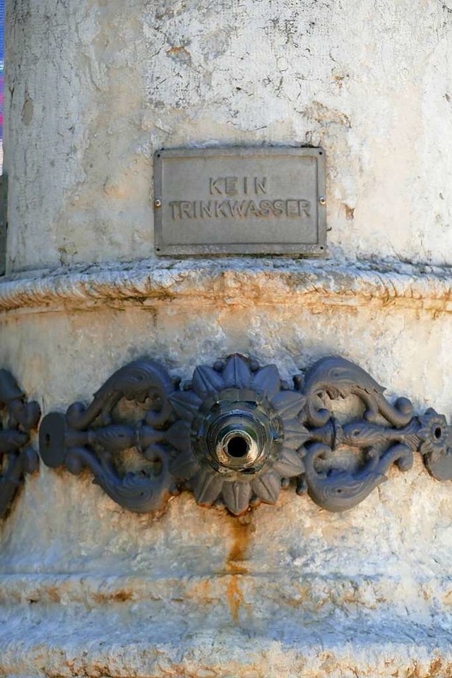 Kein Trinkwasser und auch sonst keins:..., wie dieser auf dem Alten Marktplatz.  | Foto: Peter Gerigk