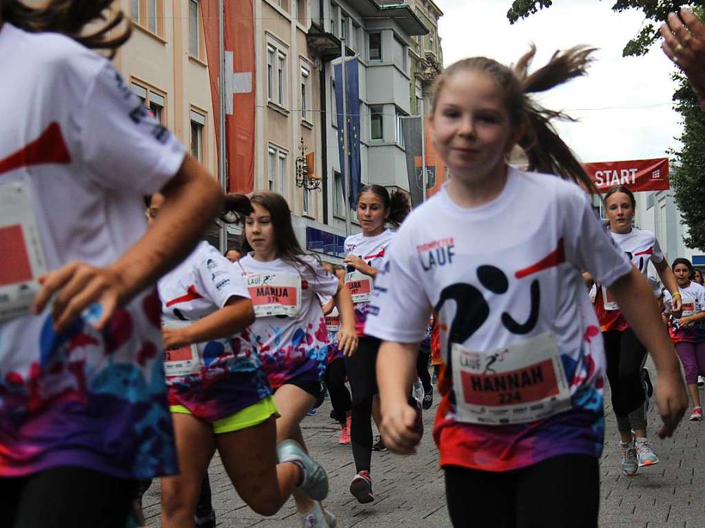 Gute Stimmung beim 15. Trompeterlauf durch Bad Sckingen