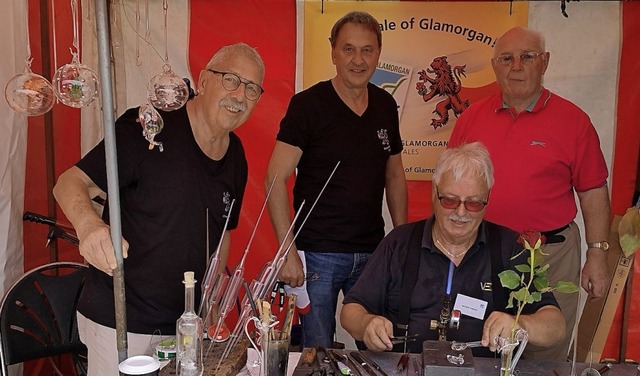 Helmut Moser, Neil Moore, Wilfried Mar...des Freundeskreises Vale of Glamorgan.  | Foto: Freundeskreis