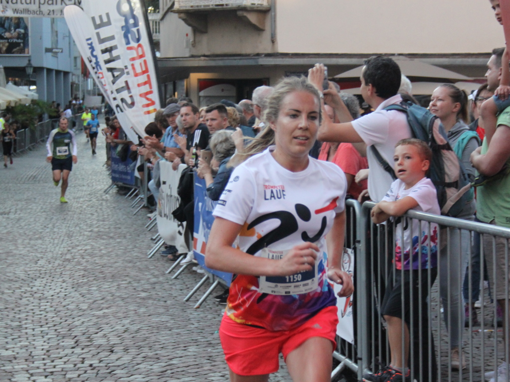 Gute Stimmung beim 15. Trompeterlauf durch Bad Sckingen