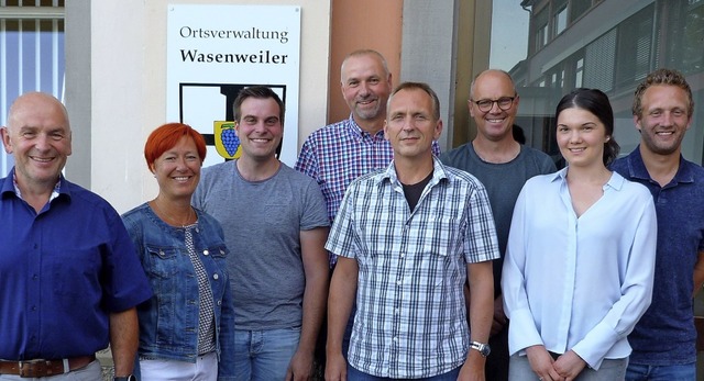 Der neue Wasenweiler Ortschaftsrat hat seine Arbeit aufgenommen.   | Foto: Christine Weirich