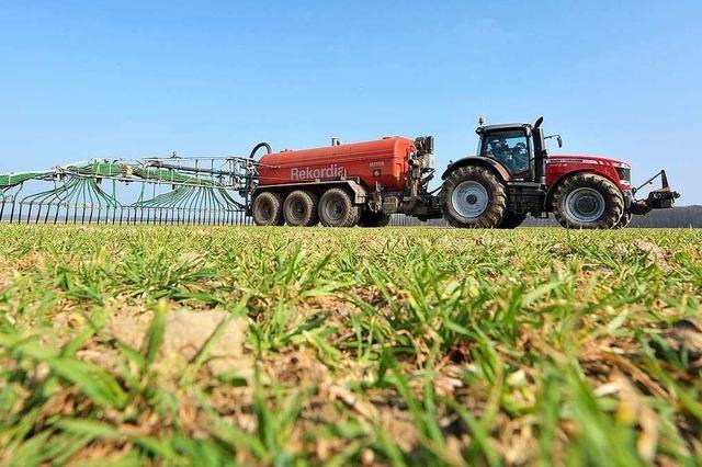 Das Grundwasser in der Region ist immer noch stark mit Nitrat belastet