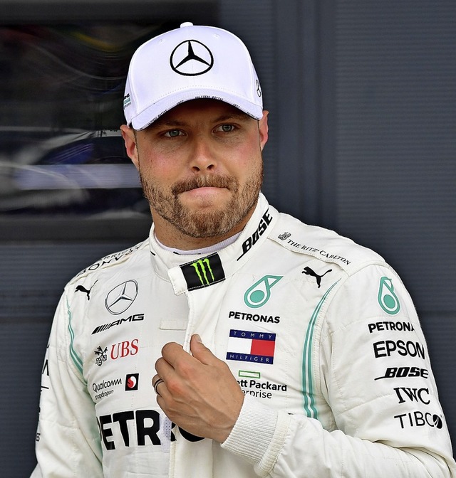 Schnellster in Silverstone im Mercedes...ische Formel-1-Pilot Valtteri Bottas.   | Foto: ANDREJ ISAKOVIC (AFP)