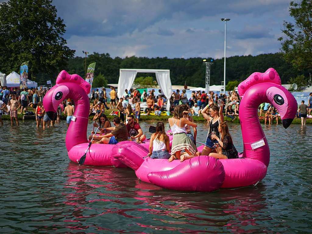 Rund 20.000 Besucher vergngten sich am Samstag auf dem Sea-You-Festival am Freiburger Tunisee.