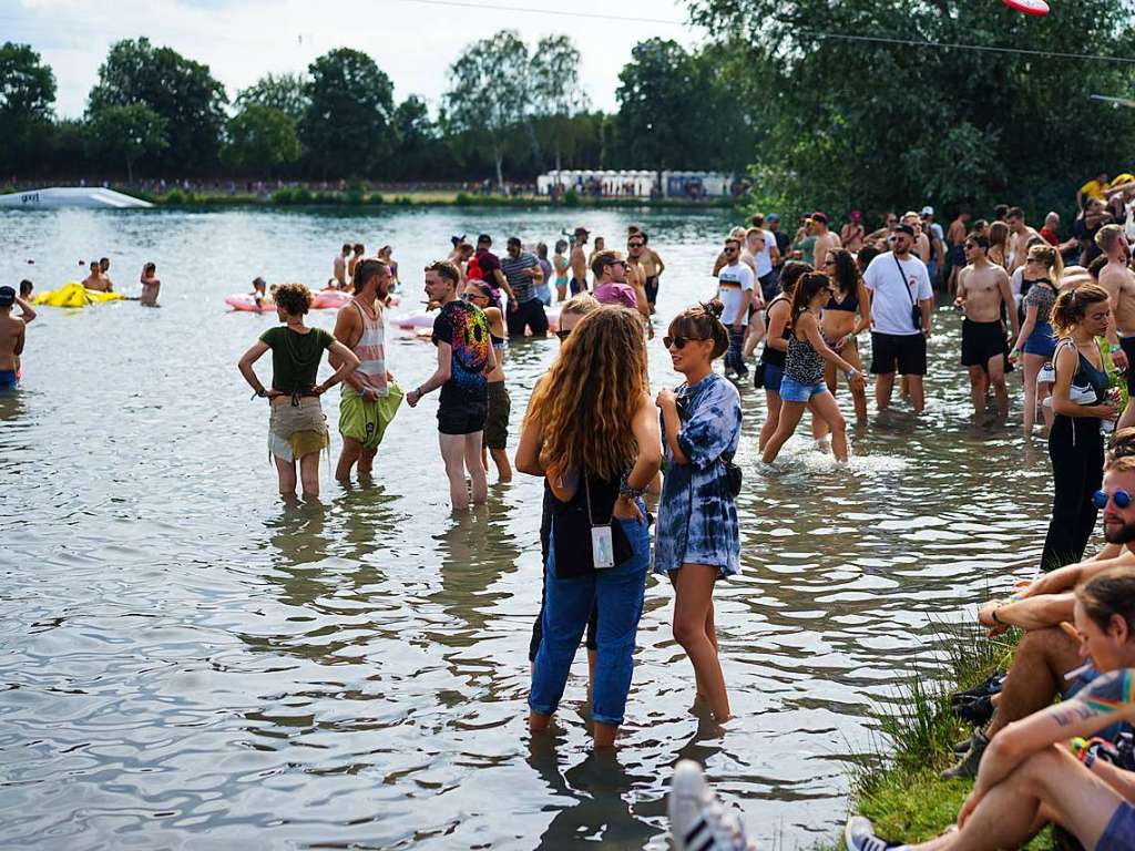 Rund 20.000 Besucher vergngten sich am Samstag auf dem Sea-You-Festival am Freiburger Tunisee.