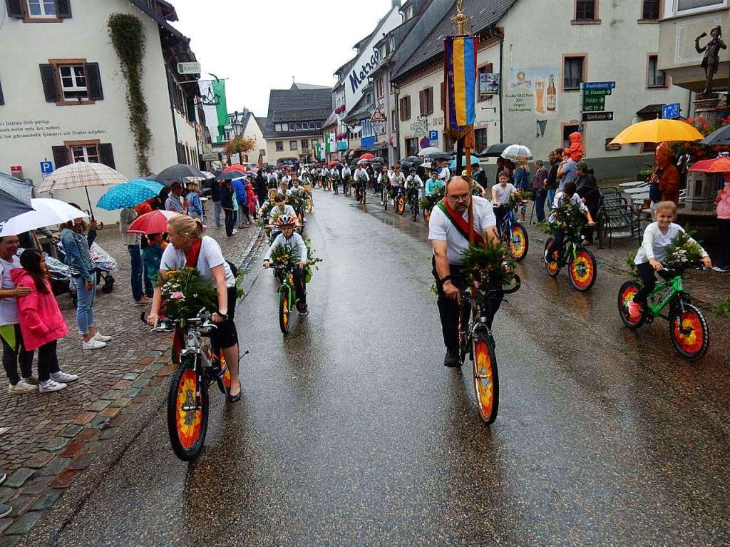 Ein echter Hingucker: Der Fahrradcorso des Radfahrvereins Concordia Prechtal.