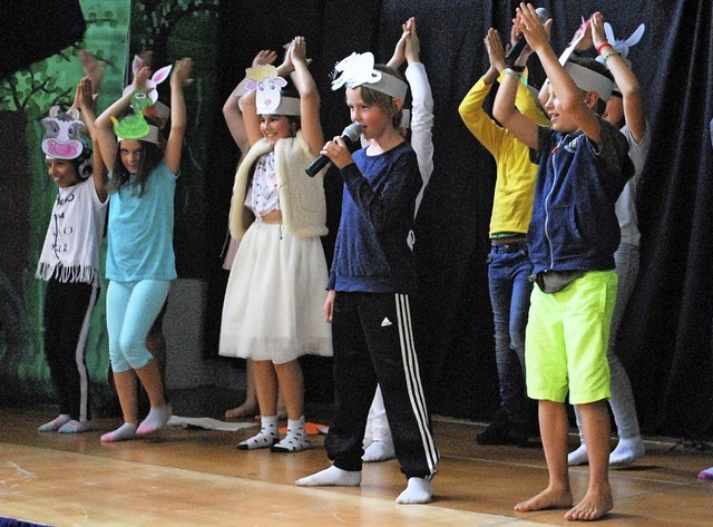 Viel Applaus gab es fr das Schul-Musical.   | Foto: Thomas Loisl Mink