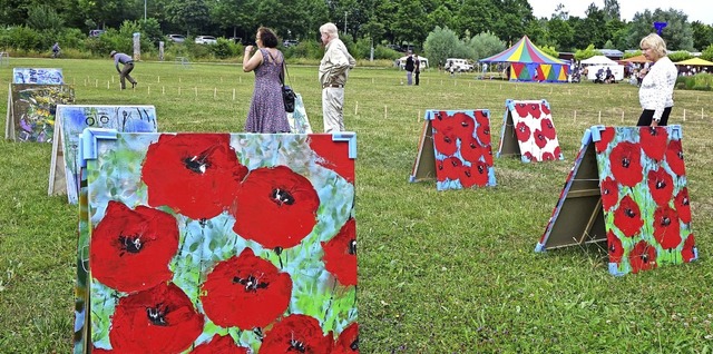 Bilder auf der grnen Wiese, hier die ...llippe Bordonnet und Vladimir Frenkel   | Foto: Roswitha Frey