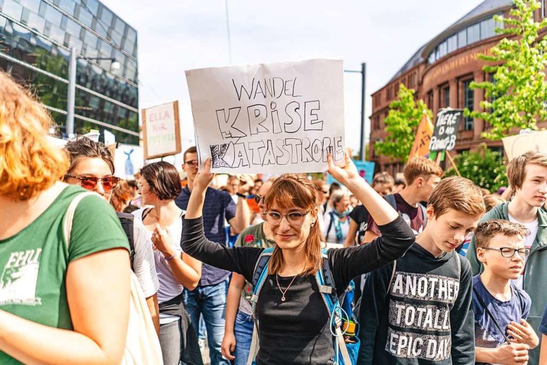 Am 19. Juli ruft die Klimaprotestaktio...to vom vergangenen Streik in Freiburg.  | Foto: Fabio Smitka