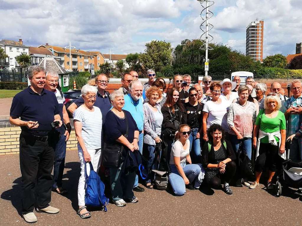 Gruppenbild der Teilnehmer aus Weil am Rhein  und Trebbin