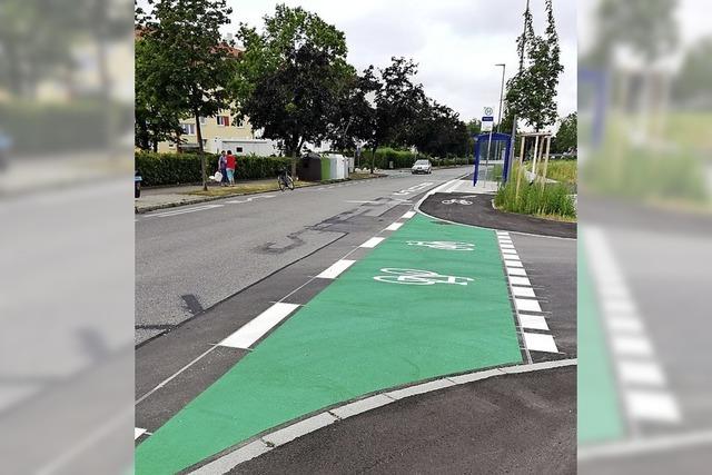 Neuer Radweg und breiterer Schutzstreifen