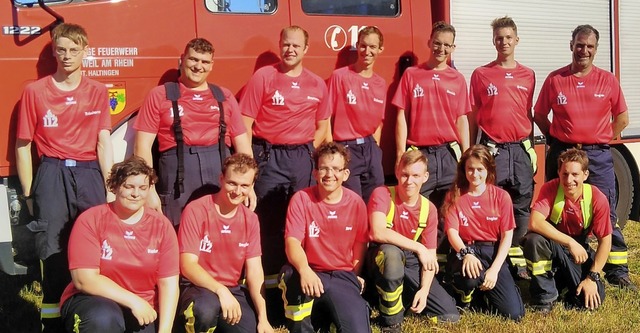 <BZ-FotoAnlauf>Weiler Feuerwehr:</BZ-F...r&#8217;s Team hat&#8217;s geschafft.   | Foto: Freiwillige Feuerwehr Weil am Rhein