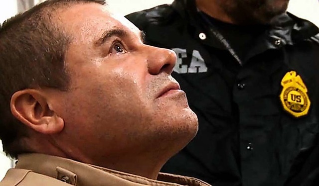 Der mexikanische Drogenboss Joaquin &q...po&quot; Guzman ist verurteilt worden.  | Foto:  (dpa)