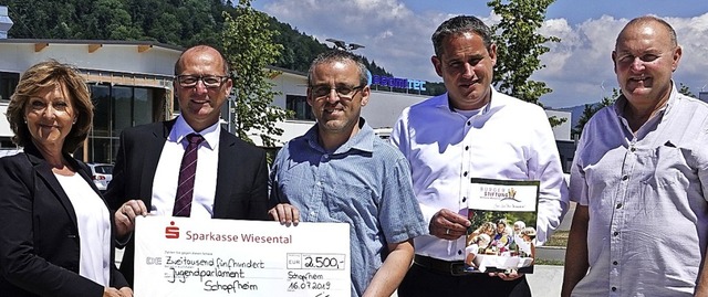 <BZ-FotoAnlauf>Skaterplatz Schopfheim:...irk Harscher und Ralf Schulz (Stadt).   | Foto: Hans-Jrgen Hege