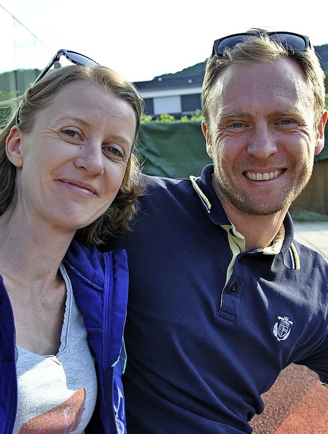Kateryna Shreder und Alex Gavrylenko  sind  Neubrger in Merzhausen.   | Foto: Ralph Fautz