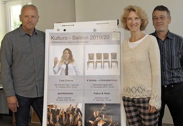 Freuen sich: Richard Geppert (Programm...er, Kassierer Klaus Meier (von links).  | Foto: Regine Ounas-Krusel