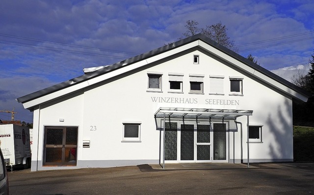 Die Winzerhalle in Seefelden gehrt der Weinbaugenossenschaft des Ortes.   | Foto: Jutta Geiger