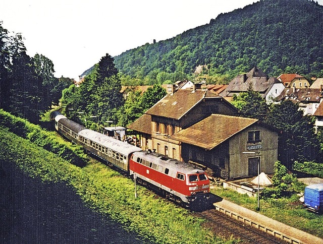 Hier fhrt die Elztalbahn noch als Zug...2;hinter&#8220; dem rechten Bildrand.   | Foto: Privat